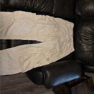 Women’s White Cargo Pants